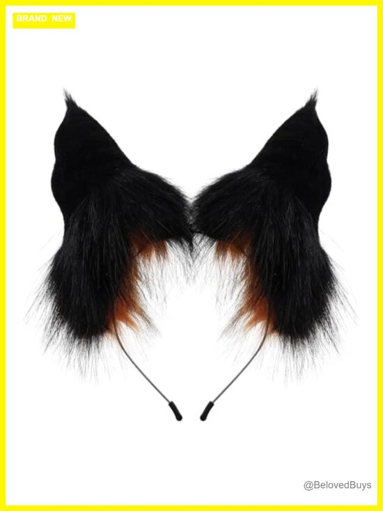 Faux Fur Fox Ear Headband for Parties Hair Accessory